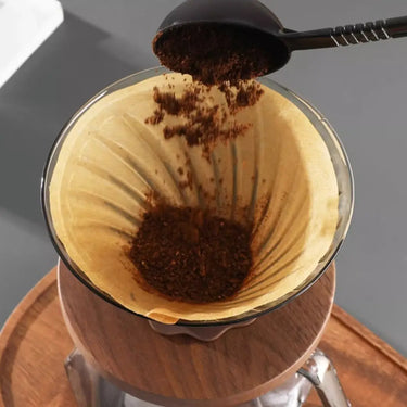 V60 COFFEE PAPER FILTER Unbleached Coffee Filter for v60 Coffee Dripper Eighteen Grams